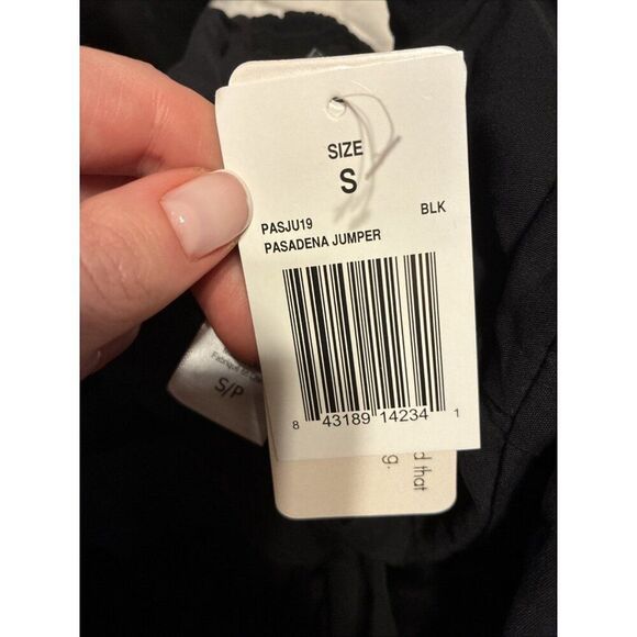 Lspace New Solid Black Pasadena Tank Long Jumper Jumpsuit Small - Picture 5 of 7